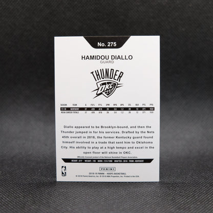 2018-19 Hamidou Diallo Hoops #275 Green Checkerboard Rookie /99