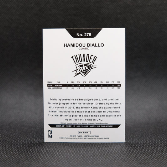 2018-19 Hamidou Diallo Hoops #275 Green Checkerboard Rookie /99