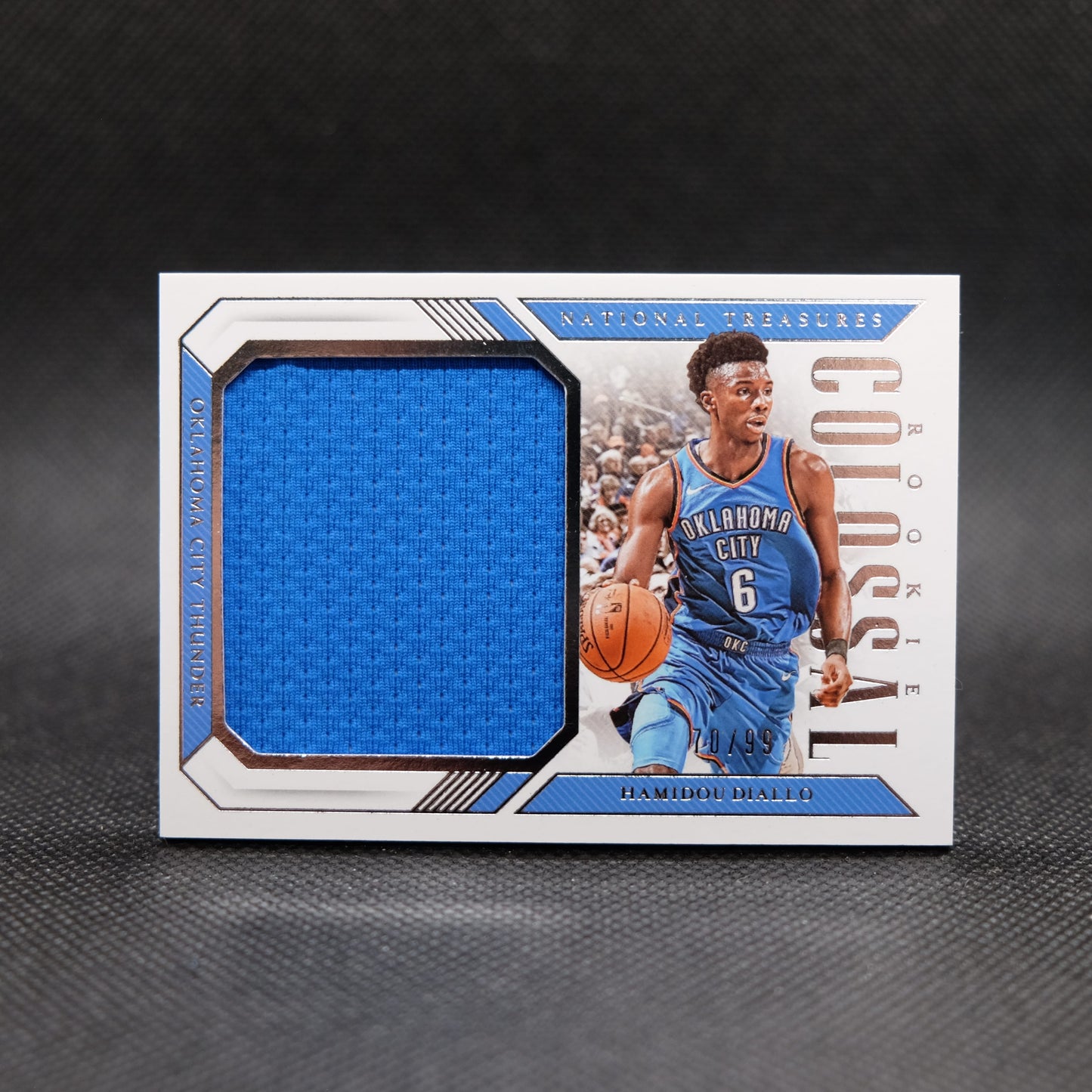 2018-19 Hamidou Diallo National Treasures Colossal Materials Rookie /99
