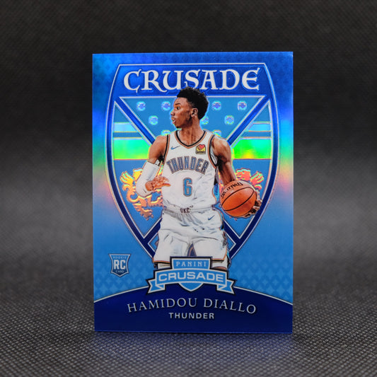 2018-19 Hamidou Diallo Chronicles Crusade Blue Prizm Rookie Card /99
