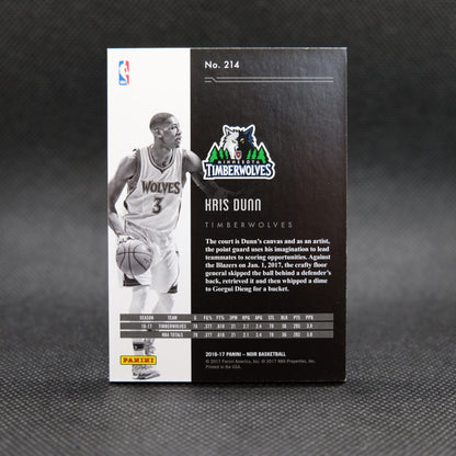 2016-17 Kris Dunn Nnoir #214 Rookie Card /10