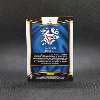 2018-19 Hamidou Diallo Select #86 Red Prizm Rookie Card #103/199