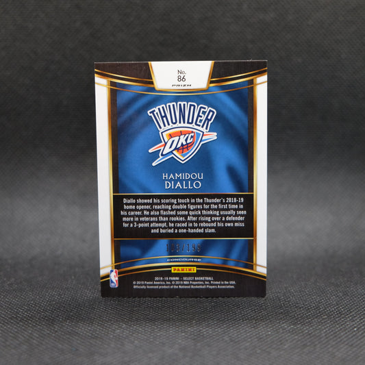 2018-19 Hamidou Diallo Select #86 Red Prizm Rookie Card #103/199