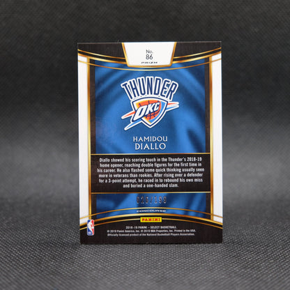 2018-19 Hamidou Diallo Select #86 Red Prizm Rookie Card #26/199
