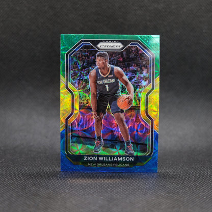 2020-21 Zion Williamson Prizm #185 Choice Blue Green Yellow Prizm