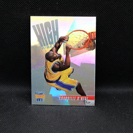 1996 Shaquille O'Neal Topps Stadium Club High Risers HR11
