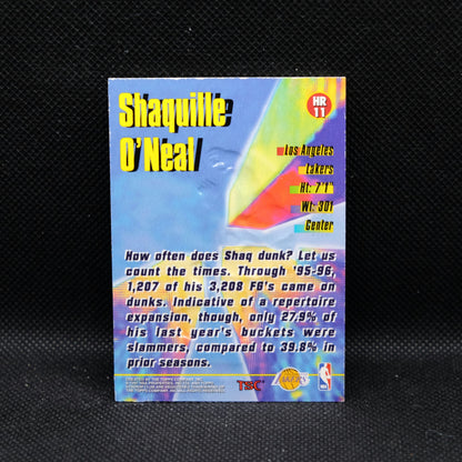 1996 Shaquille O'Neal Topps Stadium Club High Risers HR11