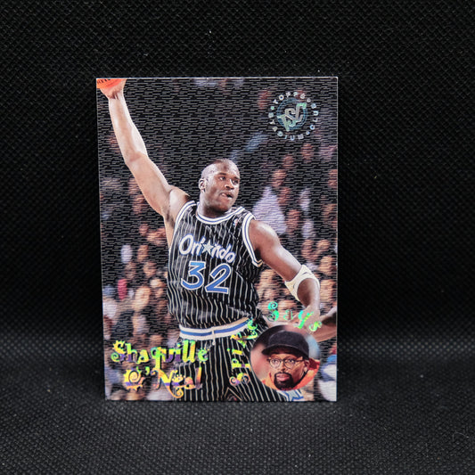 1995-96 Shaquille O'Neal Topps Stadium Club Spike Says