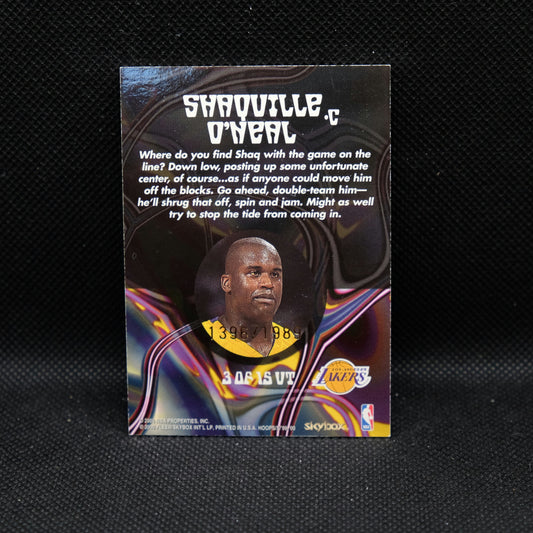 1999 Shaquille O'Neal Topps NBA Hoops Skybox Up Tempo /1989