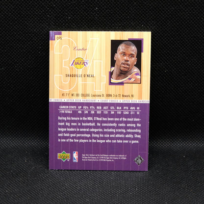 1999 Shaquille O'Neal Upper Deck Hardcourt Court Forces CF5