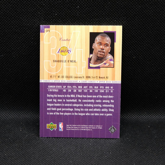 1999 Shaquille O'Neal Upper Deck Hardcourt Court Forces CF5