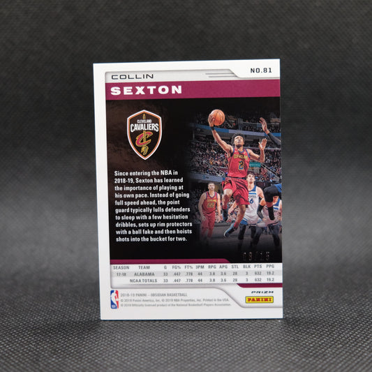 2018-19 Collin Sexton Obsidian #81 Green Rookie Card /15