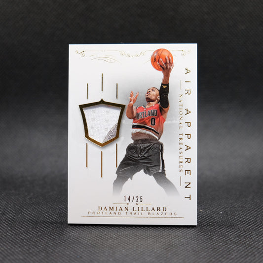 2013-14 Damian Lillard National Treasures #22 Air Apparent Patch /25