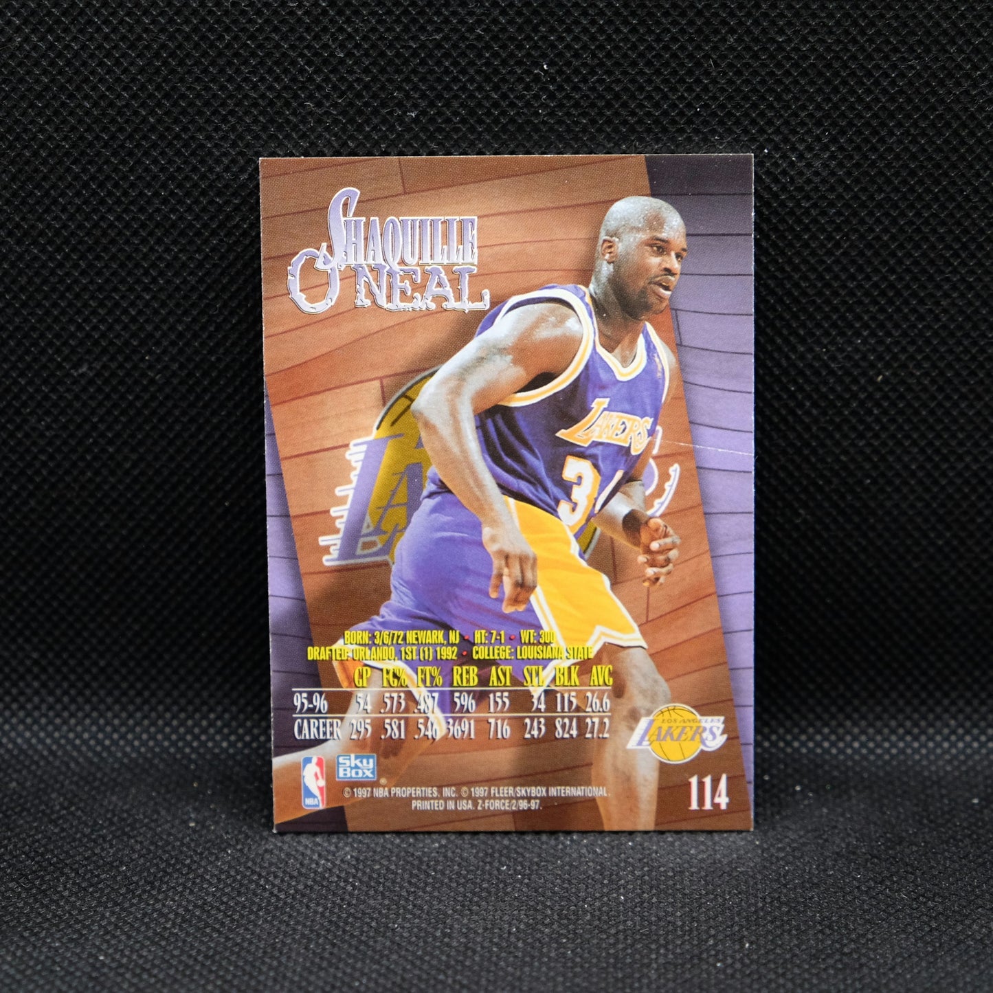 1996-97 Shaquille O'Neal Skybox Z Force #114