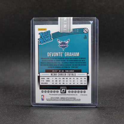 2018-19 Devonte' Graham Rated Rookie Scope Prizm Autograph /10