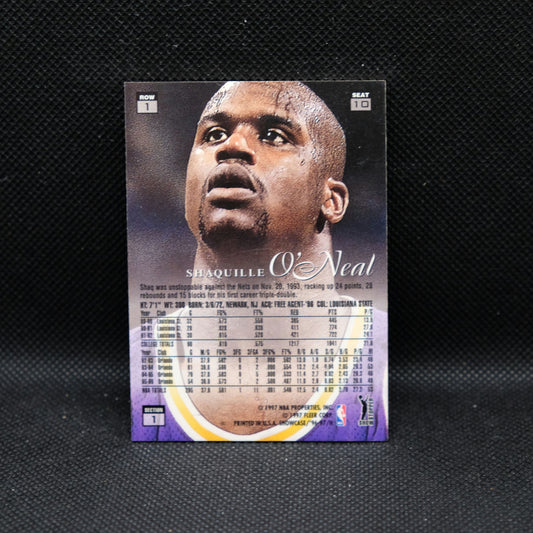 1996-97 Shaquille O'Neal Flair Showcase Grace Row 1 Seat 10 Section 1