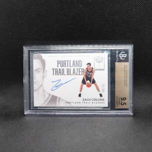 2017-18 Zach Collins Encased Rookie Scripted Signatures /99 BGS 9.5