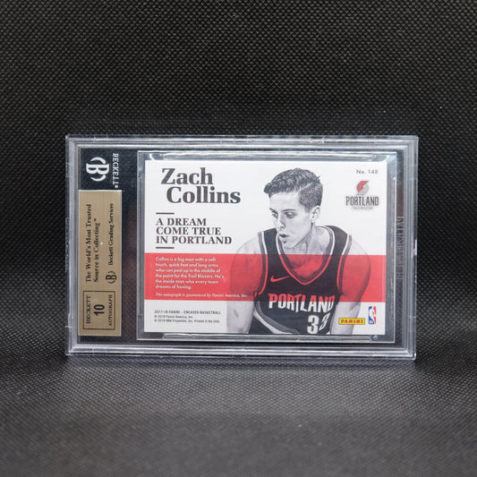 2017-18 Zach Collins Encased Rookie Scripted Signatures /99 BGS 9.5