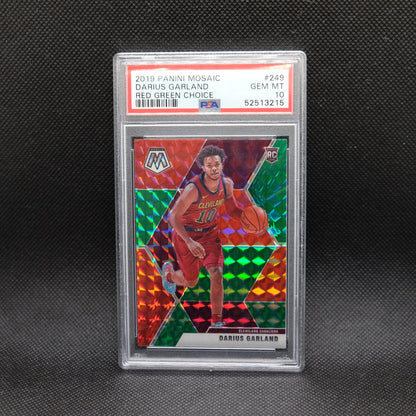 2019-20 Darius Garland Mosaic #249 Red Green Choice Rookie Card PSA 10