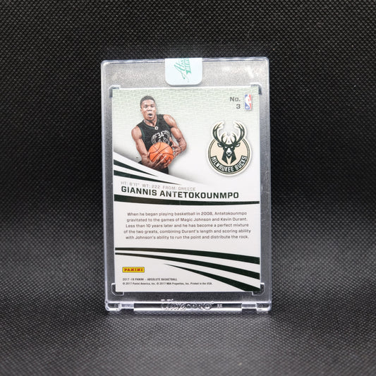 2017-18 Giannis Antetokounmpo Absolute #3 Encased / Uncirculated