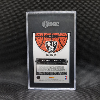 2020-21 Kevin Durant Mosaic #3 Stained Glass SGC 10 GEM MINT