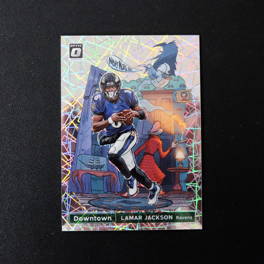 2021 Lamar Jackson Donruss Optic DT-9 Downtown