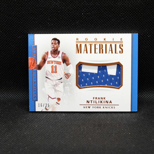 2017-18 Frank Ntilikina National Treasures Rookie Materials /25
