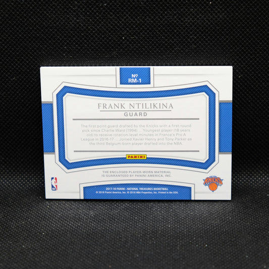 2017-18 Frank Ntilikina National Treasures Rookie Materials /25