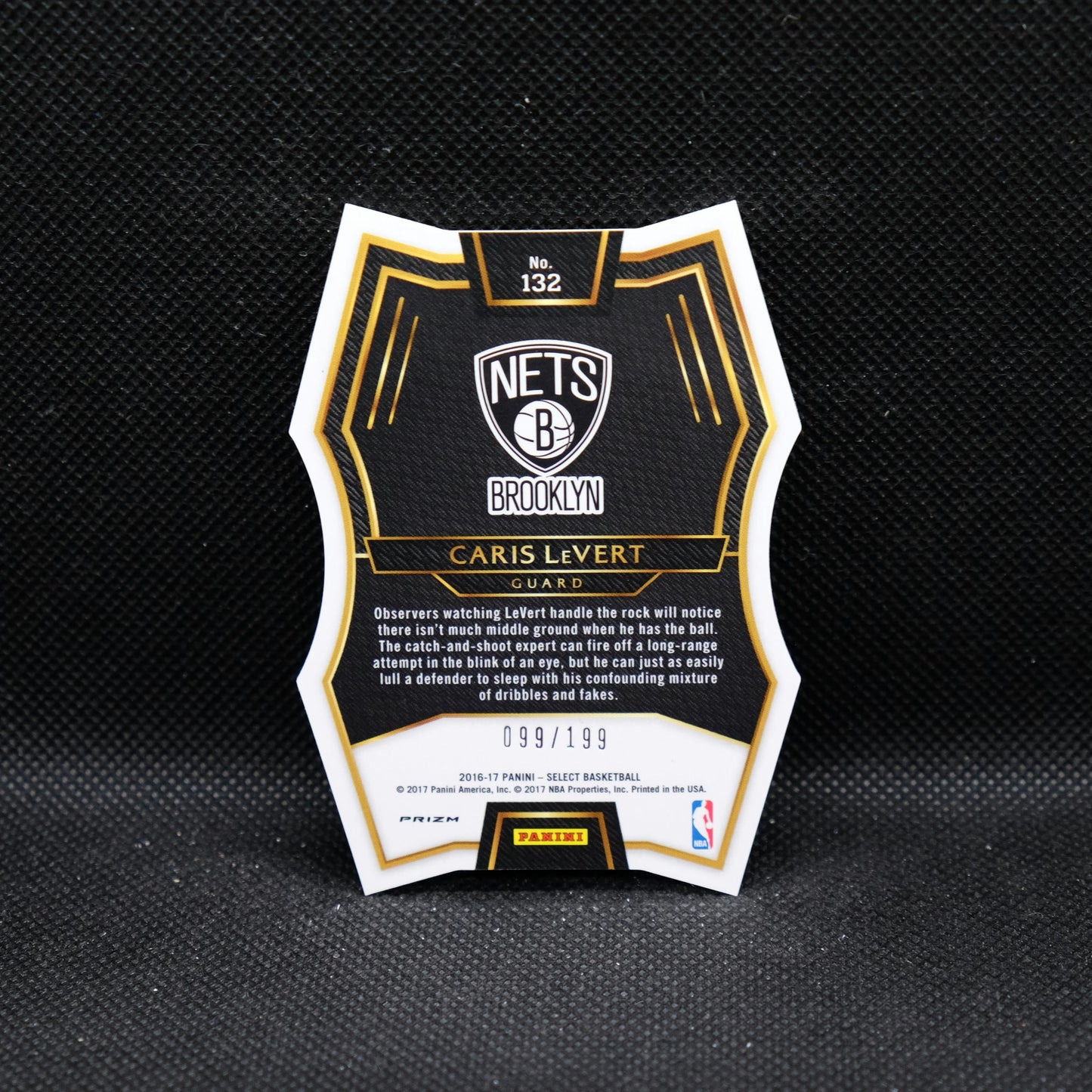 2016-17 Caris LeVert Select #132 Die Cut Light Blue Prizm /199