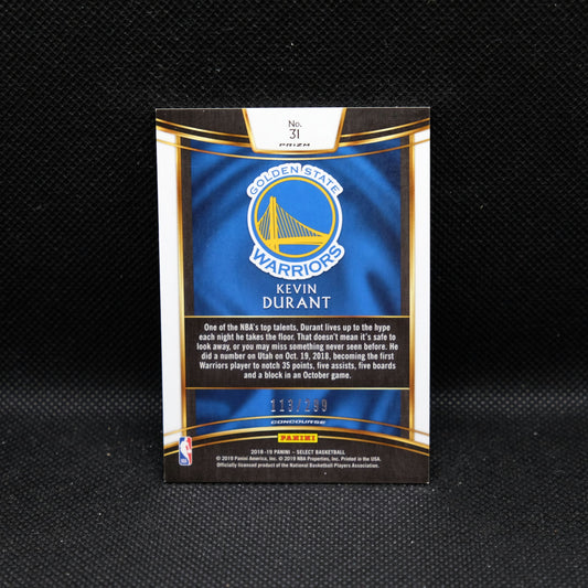 2018-19 Kevin Durant Select #31 LIght Blue Prizm /199