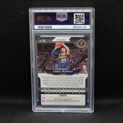 2020-21 Jamal Murray Prizm #124 White Sparkle Prizm PSA 10