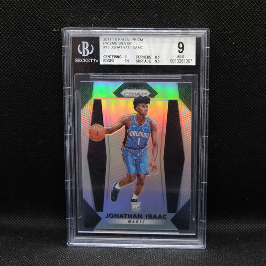 2018-19 Jonathan Isaac Prizm #73 Silver Prizm Rookie BGS 9 MINT