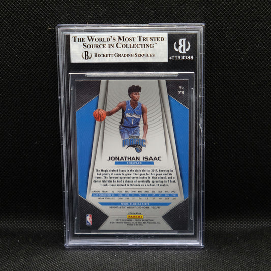 2018-19 Jonathan Isaac Prizm #73 Silver Prizm Rookie BGS 9 MINT