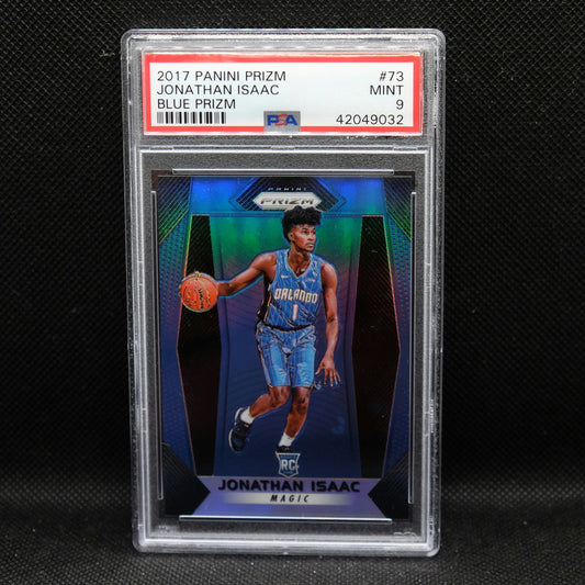 2018-19 Jonathan Isaac Prizm #73 Blue Prizm /199 Rookie PSA 9 MINT