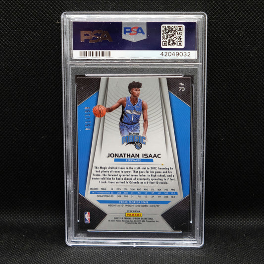 2018-19 Jonathan Isaac Prizm #73 Blue Prizm /199 Rookie PSA 9 MINT