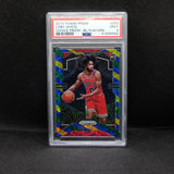 2019-20 Coby White Prizm #253 Choice Blue Yellow Green Prizm RC PSA 9
