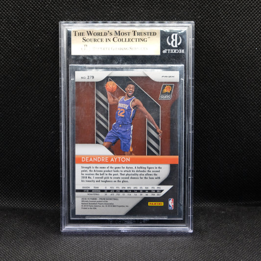2018-19 Deandre Ayton Prizm #279 Purple Wave Prizm RC BGS 9.5