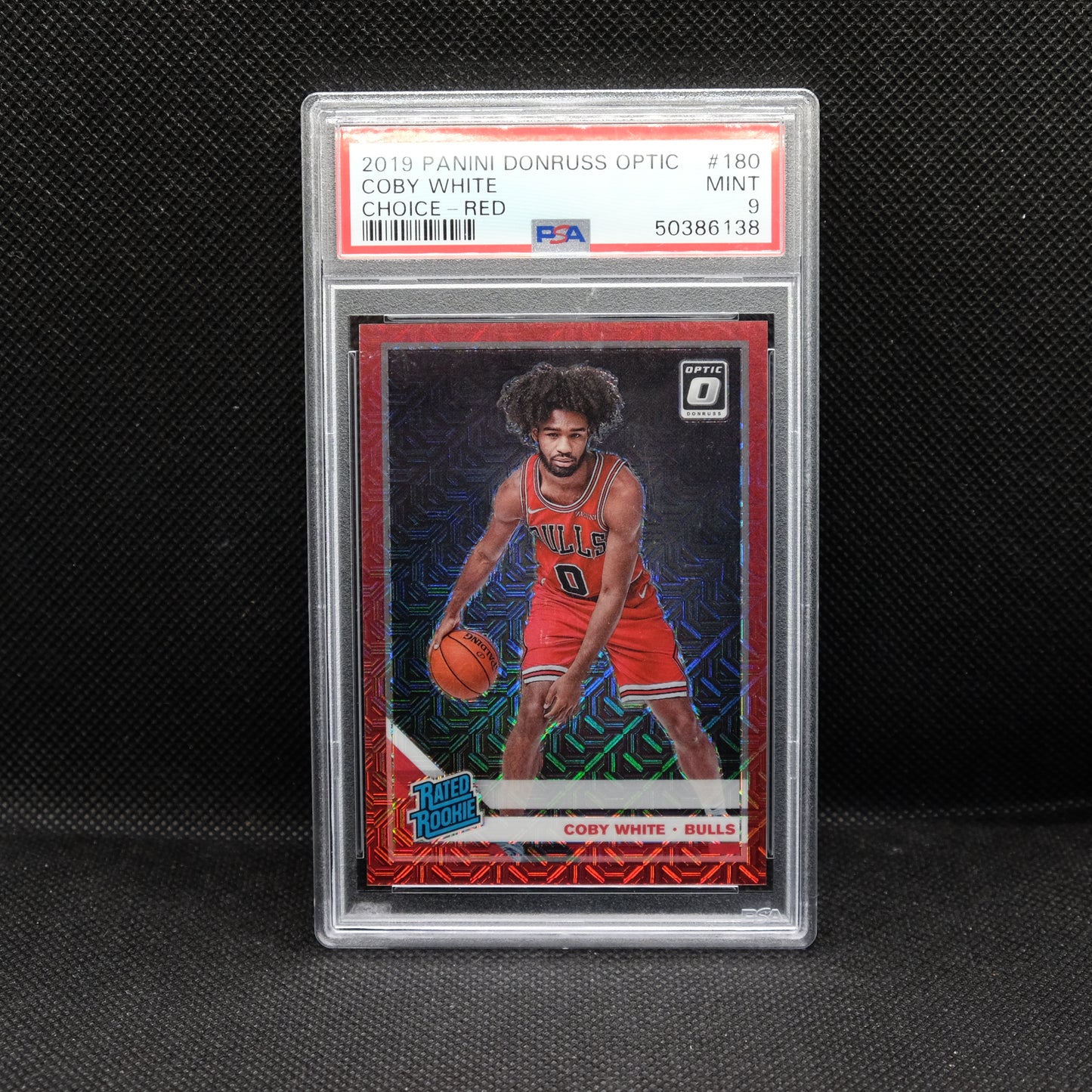 2019-20 Coby White Donruss Optic Rated Rookie Choice Red Prizm /88 PSA 9