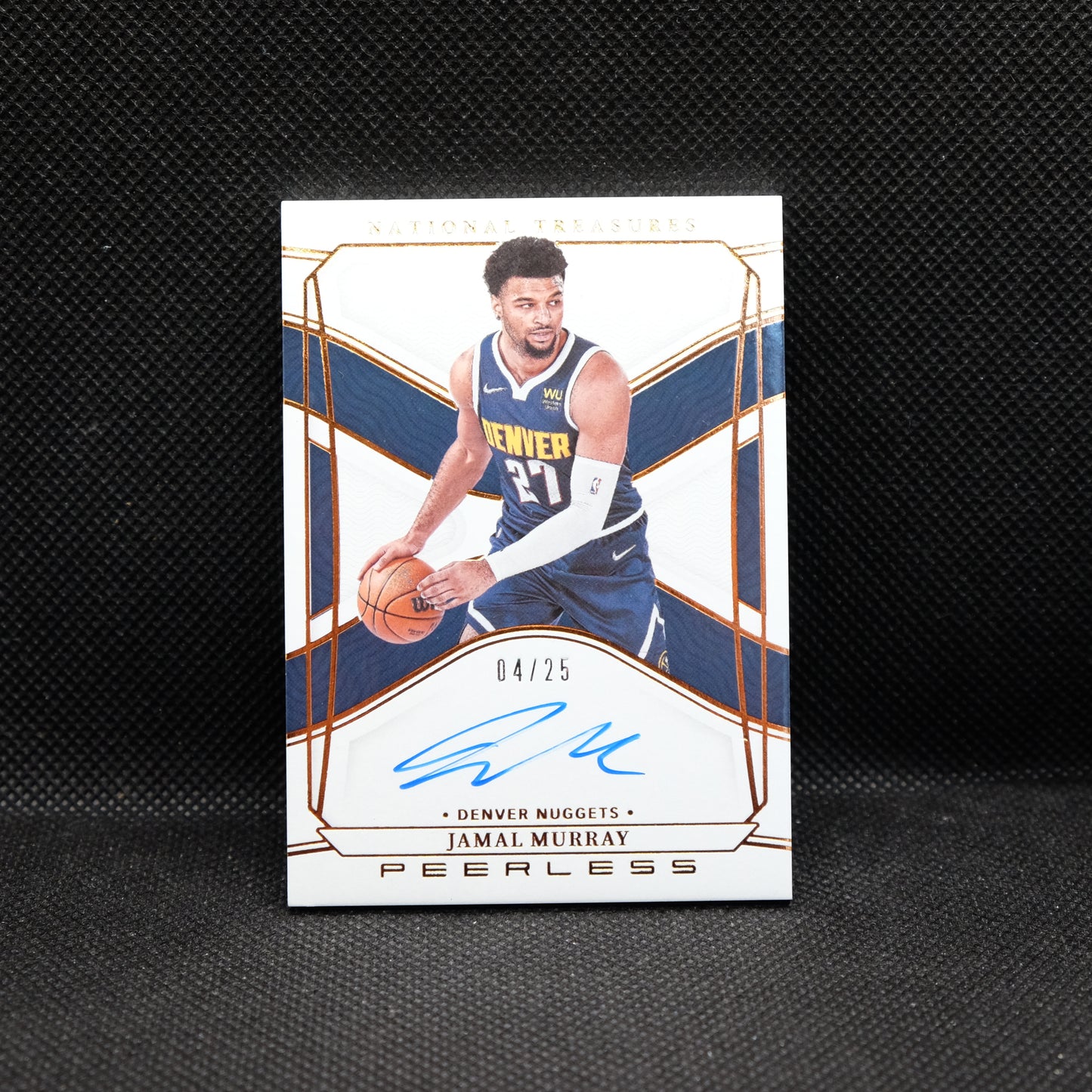 2021-22 Jamal Murray National Treasures Peerless Signatures /25 PSI-JMU
