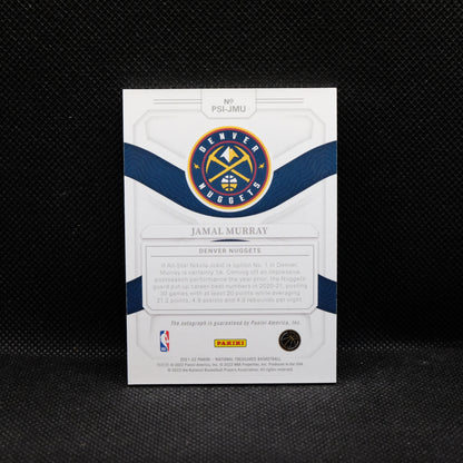 2021-22 Jamal Murray National Treasures Peerless Signatures /25 PSI-JMU