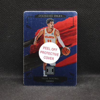 2020-21 Trae Young Impeccable #15 Stainless Stars /75