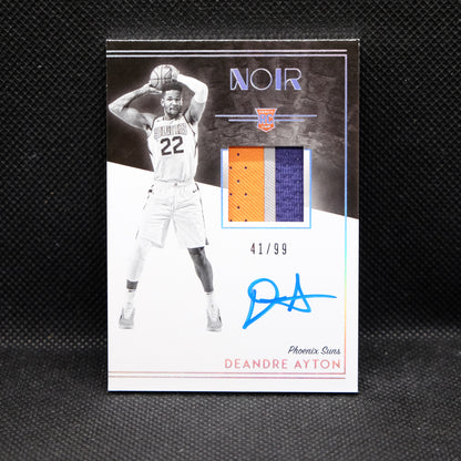 2018-19 Deandre Ayton Noir #301 Rookie Patch Auto /99