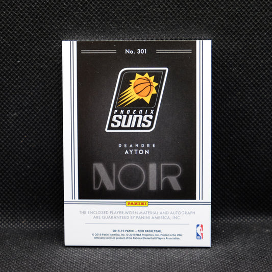2018-19 Deandre Ayton Noir #301 Rookie Patch Auto /99