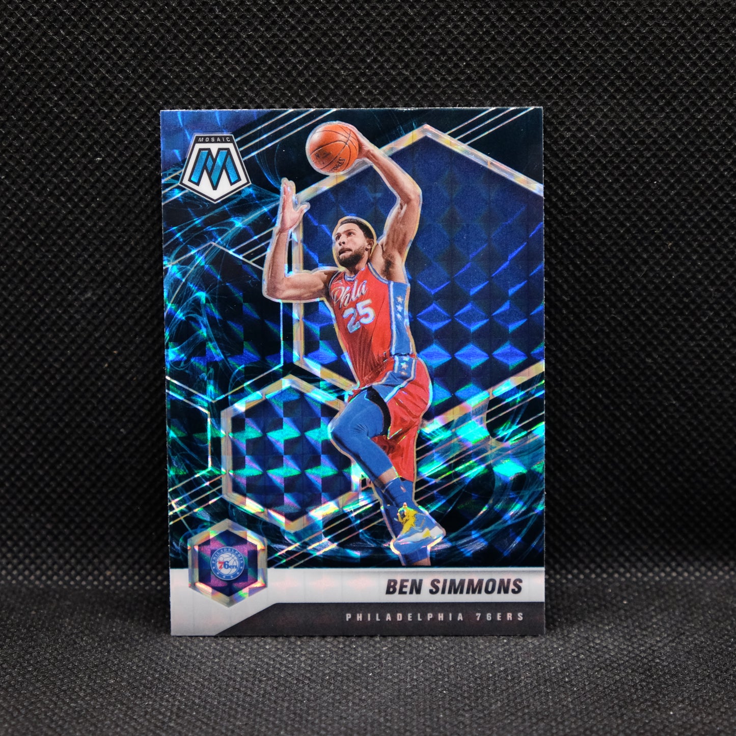 2020-21 Ben Simmons Mosaic #104 Genesis Prizm