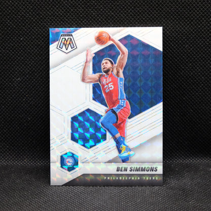 2020-21 Ben Simmons Mosaic #104 White Prizm /25