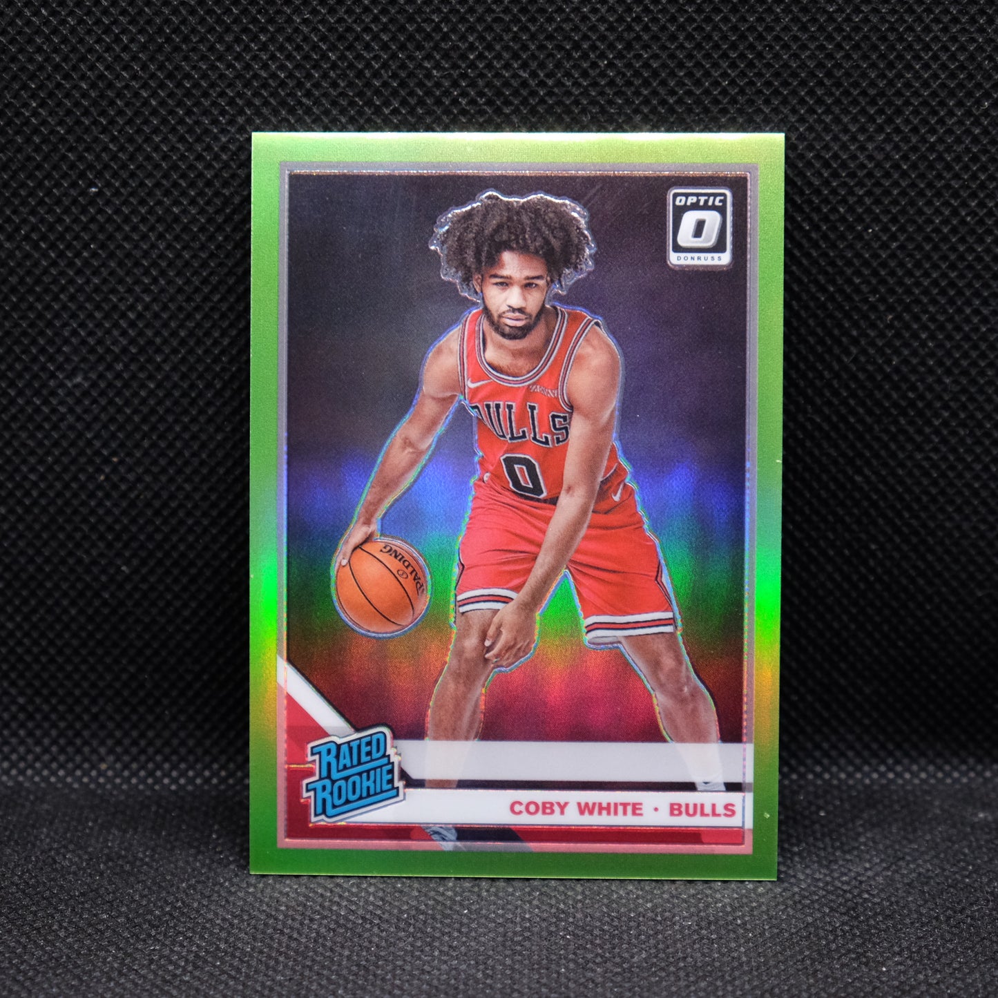 2019-20 Coby White Donruss Optic Rated Rookie #180 Lime Green Prizm /149