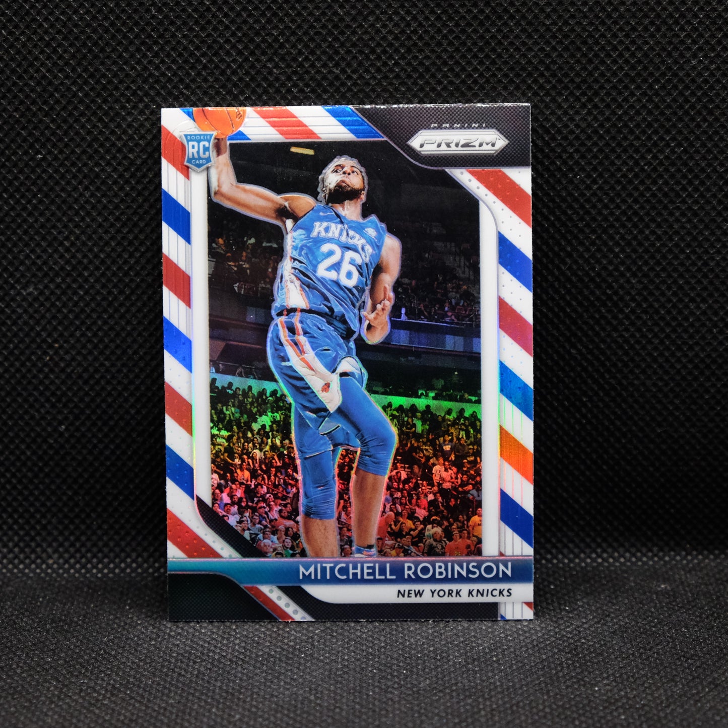 2018-19 Mitchell Robinson Prizm #227 Red White Blue Prizm Rookie Card