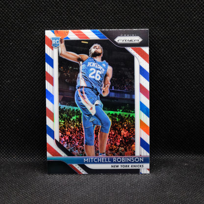 2018-19 Mitchell Robinson Prizm #227 Red White Blue Prizm Rookie Card
