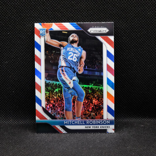 2018-19 Mitchell Robinson Prizm #227 Red White Blue Prizm Rookie Card