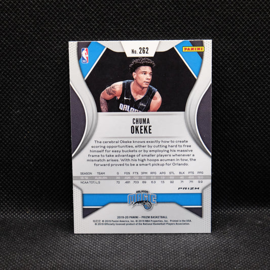 2019-20 Chuma Okeke Prizm #262 Fast Break Prizm Rookie Card